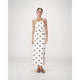 Wyella Polka Dot Dress in Ecru - Romantiques
