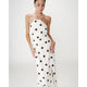 Wyella Polka Dot Dress in Ecru - Romantiques