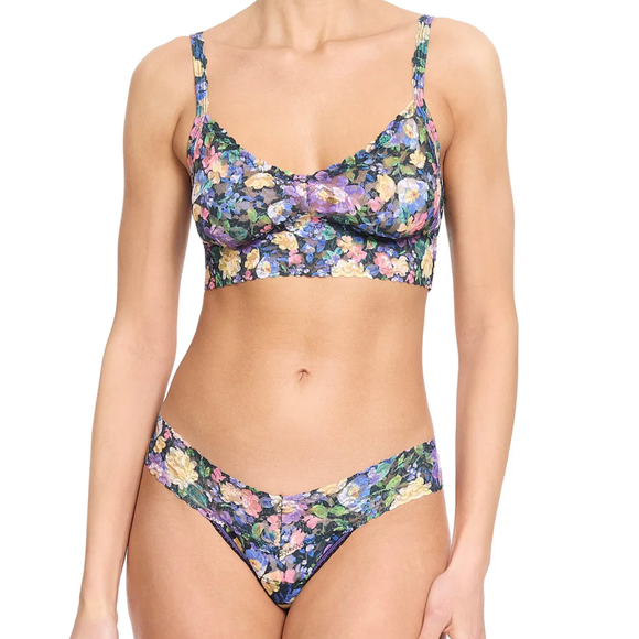 Hanky Panky Low Rise Thong Dream Garden Black