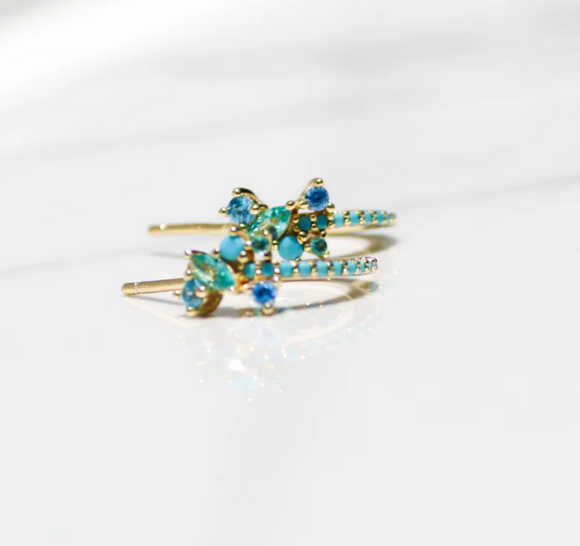 Native Gem Tropicale  Huggies Turquoise - Romantiques
