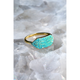 Native Gem ID Ring in Turquoise - Romantiques