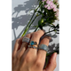 Native Gem Billionaire Ring in Aquamarine - Romantiques