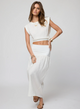 Stillwater Linen Pacific Tank in White - Romantiques