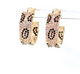 Maneater Leopard Hoops in Gold - Romantiques