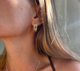 Maneater Leopard Hoops in Gold - Romantiques