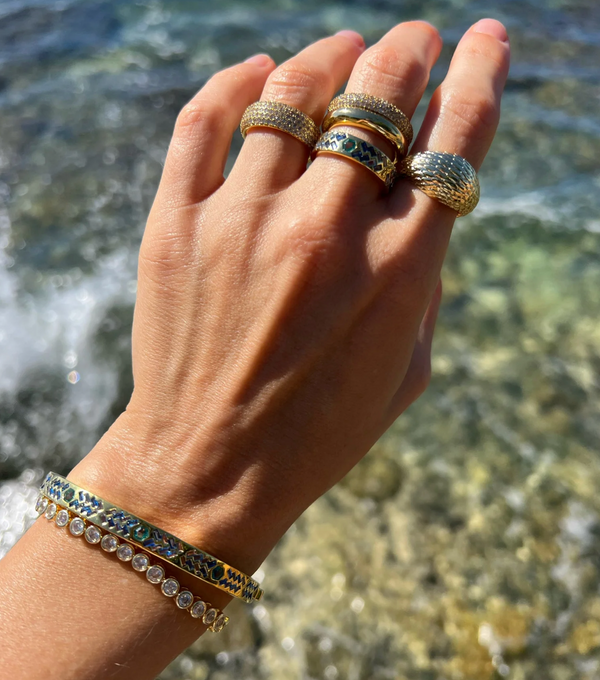 Mini Billionaire Ring in 14K Gold Vermeil - Romantiques
