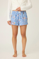 Baked Woof Love Dog Print Flannel Shorts - Romantiques
