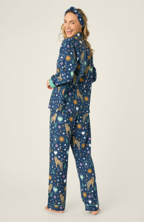 Wild At Heart Tiger Print Flannel PJ Set - Romantiques