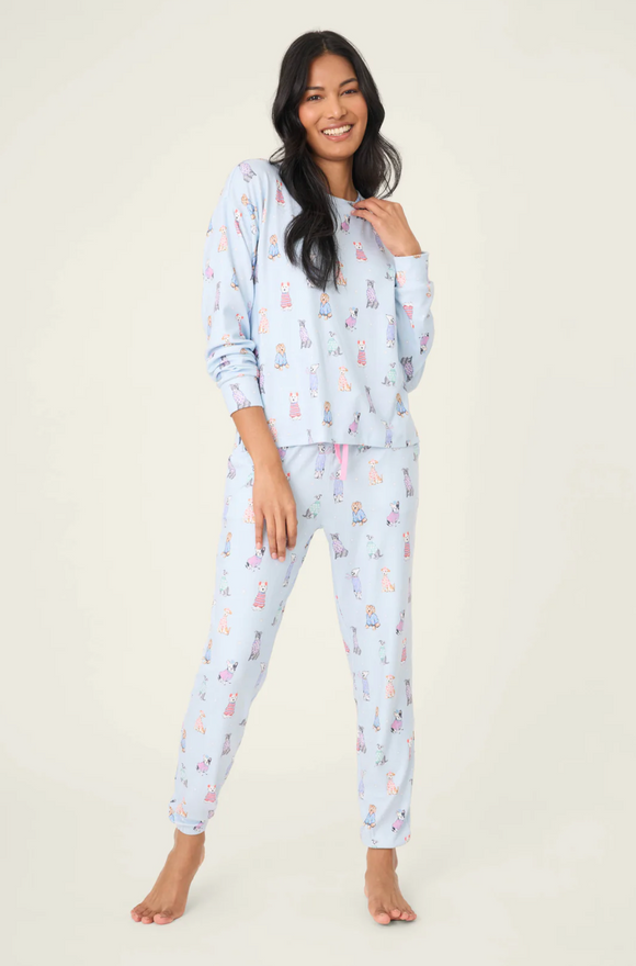 PJ Salvage Doggone Banded PJ Set - Romantiques