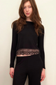 Venice Valerie Long Sleeve in Black - Romantiques