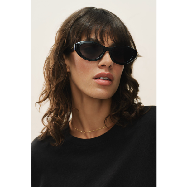 Backstage Polished Black - Grey Polarized - Romantiques