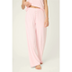 Pointelle Essentials Open Leg Pants in Ballet Pink - Romantiques