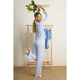 Modal Basics Star Print 3-Piece PJ Set in Blue - Romantiques