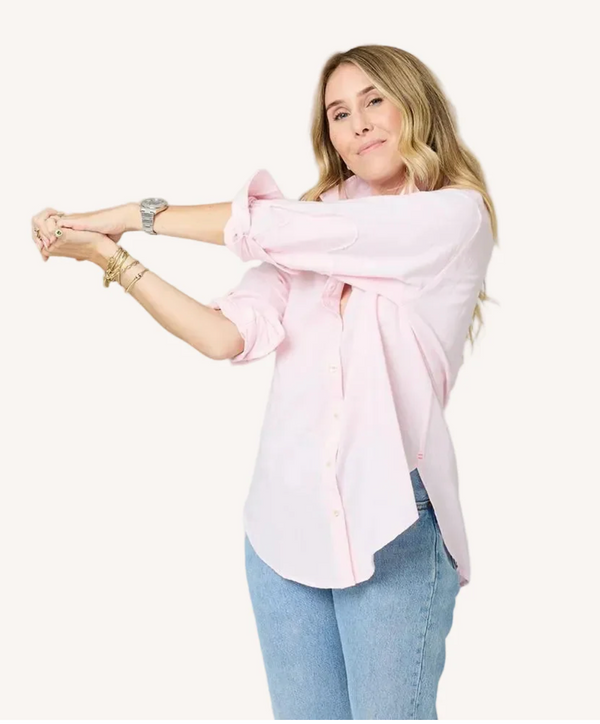 Kerri Rosenthal Mia Oxford Shirt in Pink - Romantiques