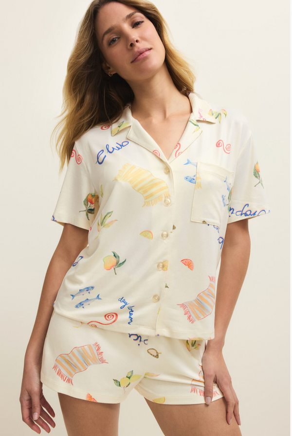 Beach Days PJ Top Vanilla Ice - Romantiques