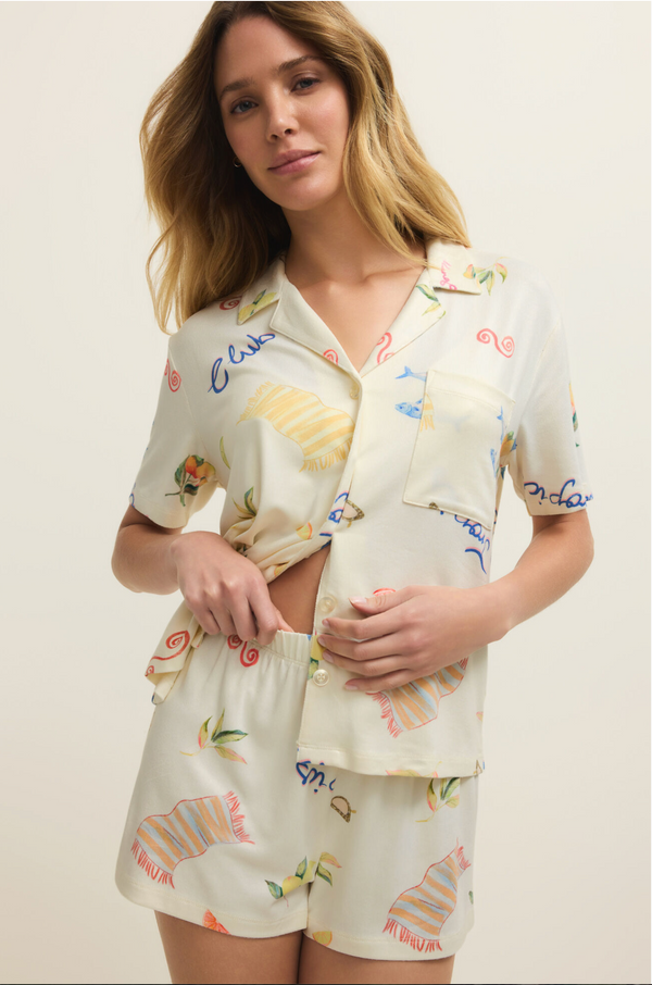 Beach Days PJ Top Vanilla Ice - Romantiques