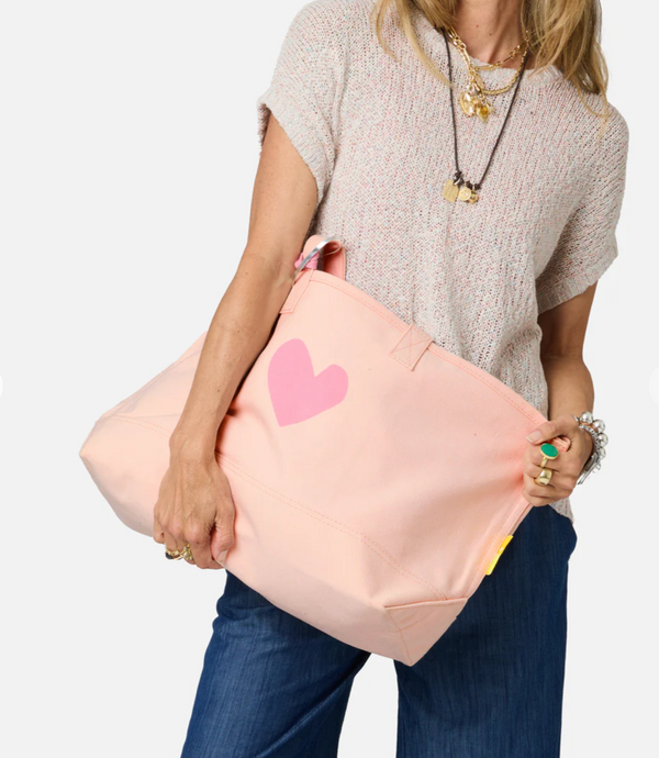 Kerri Rosenthal Imperfect Heart Tote in Sugar Pink - Romantiques