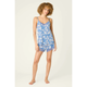 Floral Dreams Cami and Shorts PJ Set in Twilight Garden - Romantiques