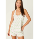 Island Time PJ Tank and Shorts Set in Ivory - Romantiques