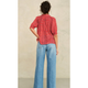 M.A.B.E. Ari Print Gathered Top - Red - Romantiques