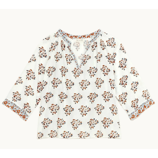 M.A.B.E. Stella Print L/S Top - Romantiques