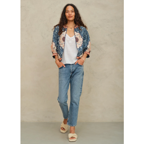 M.A.B.E. Ursa Jacket Indigo/Ecru - Romantiques
