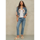 M.A.B.E. Ursa Jacket Indigo/Ecru - Romantiques