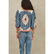 M.A.B.E. Ursa Jacket Indigo/Ecru - Romantiques