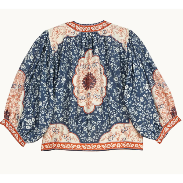 M.A.B.E. Ursa Jacket Indigo/Ecru - Romantiques