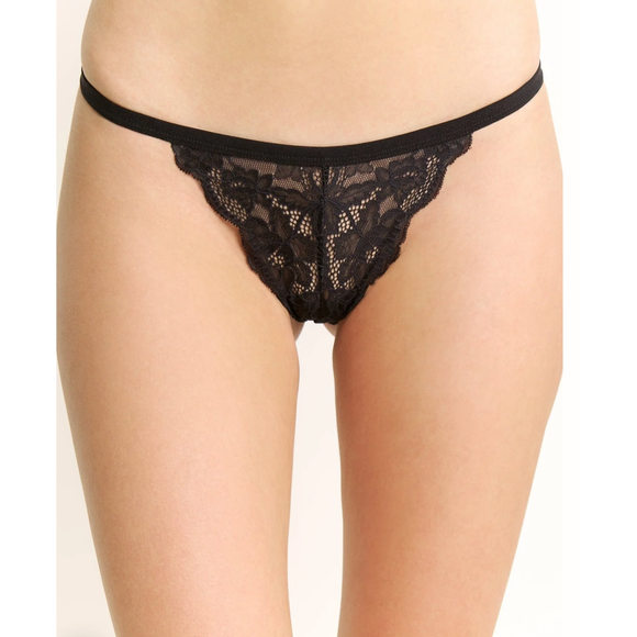 Riot Thong- Black Lace - Romantiques