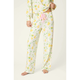 PJ Salvage La Dolce Spritz Lemon Zest Pajama Pants in Ivory - Romantiques