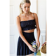 Vacation Top in Midnight Linen - Romantiques