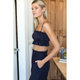 Vacation Top in Midnight Linen - Romantiques