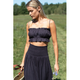 Vacation Top in Midnight Linen - Romantiques