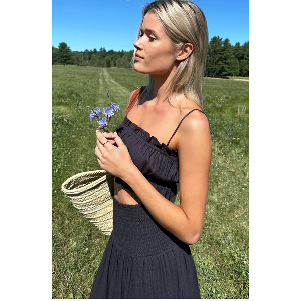 Vacation Top in Midnight Linen - Romantiques
