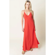 Adeline Flowy Linen Maxi Dress - Romantiques