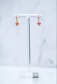 Native Gem Queen of Hearts Huggie Earrings in Pink Ombre - Romantiques
