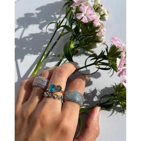 Native Gem Billionaire Ring in Pop Rocks - Romantiques