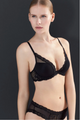 Feathers Plunge T-Shirt  Bra - Romantiques