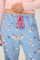 Baked Woof Love Dog Print Flannel Pants - Romantiques