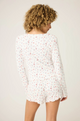 La Rose Ribbed Floral Print Cardigan - Romantiques