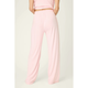 Pointelle Essentials Open Leg Pants in Ballet Pink - Romantiques