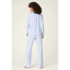 Modal Basics Star Print 3-Piece PJ Set in Blue - Romantiques