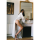 Madeline Maxi Robe in Ivory - Romantiques
