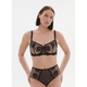 Intrigue Sheer Demi Bra in Black - Romantiques