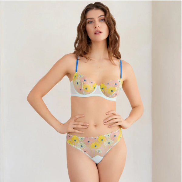 Danse Des Fleurs Tanga in Mint - Romantiques