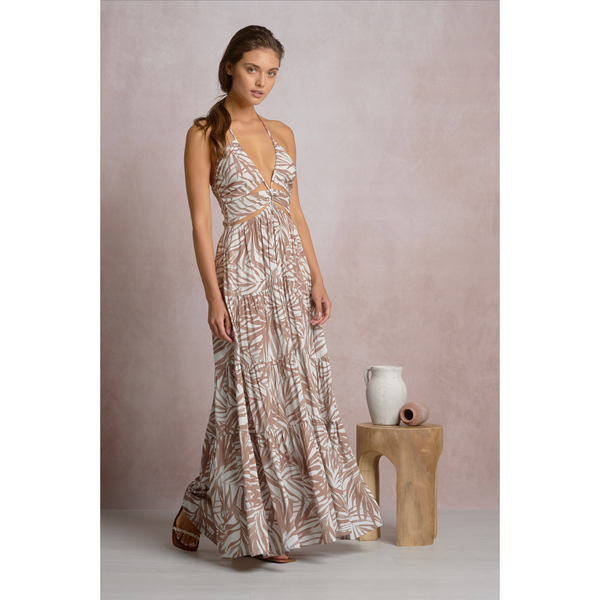 Bali Maxi Dress in Neutral Beige - Romantiques