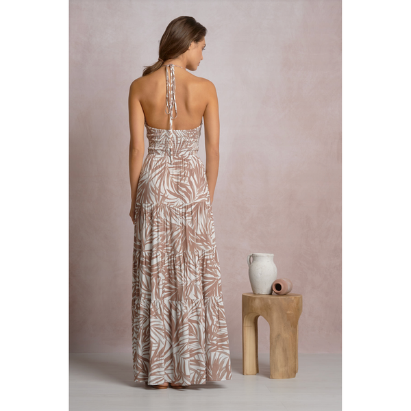 Bali Maxi Dress in Neutral Beige - Romantiques
