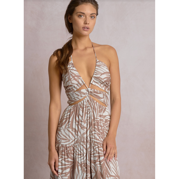 Bali Maxi Dress in Neutral Beige - Romantiques