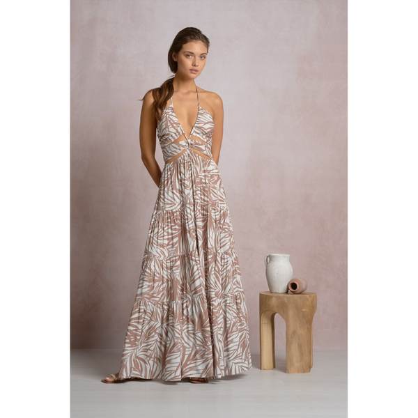 Bali Maxi Dress in Neutral Beige - Romantiques